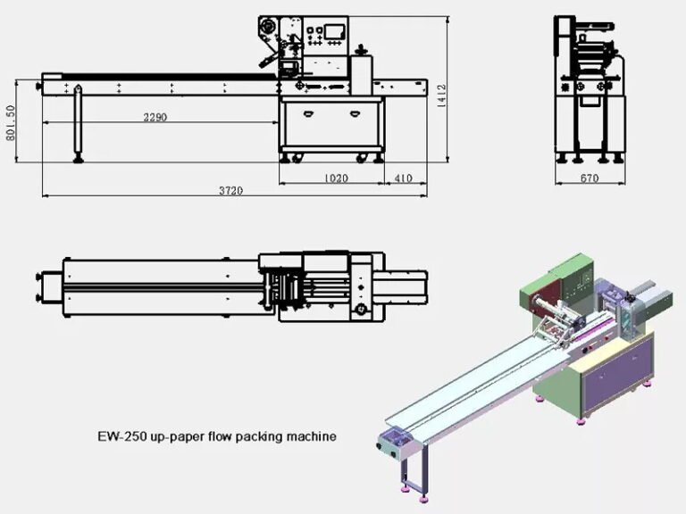 Upper-paper-flow-wrap-machine